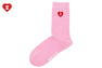 HEART EMBROIDERY BADGE SOCKS #2