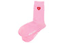 HEART EMBROIDERY BADGE SOCKS #2