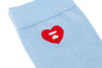 HEART EMBROIDERY BADGE SOCKS #2