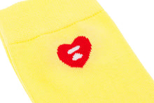 HEART EMBROIDERY BADGE SOCKS #2