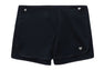 WASHED LOW RISE DRAWSTRING FASTENING TRACK SHORTS