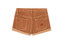 PU BADGE CORDUROY SHORTS