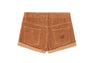 PU BADGE CORDUROY SHORTS
