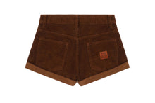 PU BADGE CORDUROY SHORTS