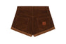 PU BADGE CORDUROY SHORTS