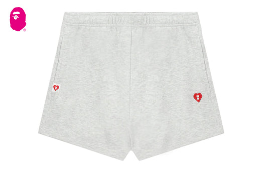 HEART BADGE SWEAT SHORTS