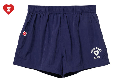 RUBBER PRINTED LOGO NYLON TRAINING SHORTS