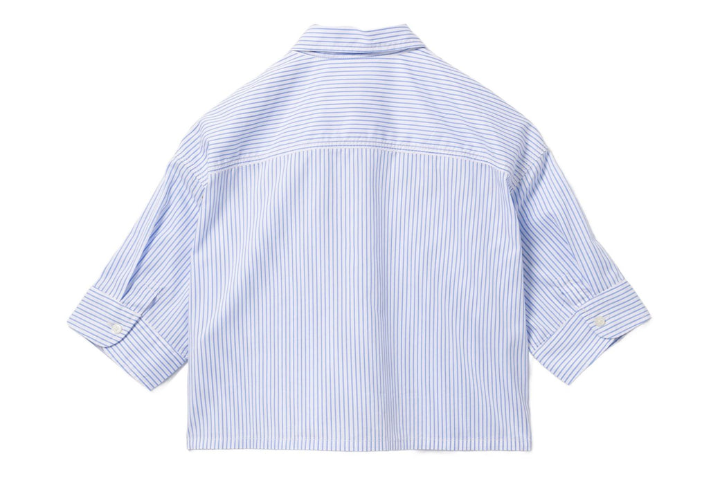 PU BADGE SHORT SLEEVES CANDY STRIPE SHIRT | bape.com