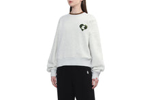 CAMO CHENILLE EMBROIDERY BADGE SWEAT SHIRT