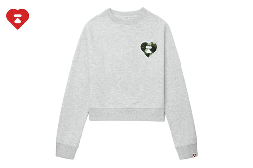 CAMO CHENILLE EMBROIDERY BADGE SWEAT SHIRT
