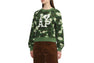 CAMO MONOGRAM PRINT SWEAT SHIRT