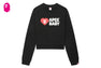APEE BABY CROP SWEAT SHIRT