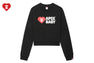 APEE BABY CROP SWEAT SHIRT