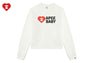 APEE BABY CROP SWEAT SHIRT