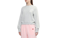BIG HEART BACK PRINT CROP SWEAT SHIRT