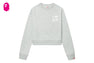 BIG HEART BACK PRINT CROP SWEAT SHIRT