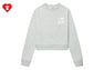 BIG HEART BACK PRINT CROP SWEAT SHIRT