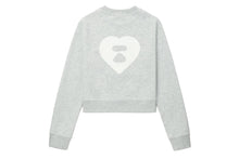 BIG HEART BACK PRINT CROP SWEAT SHIRT