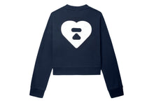 BIG HEART BACK PRINT CROP SWEAT SHIRT