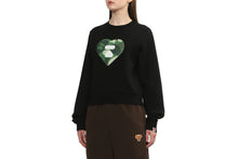 CAMO HEART CROP SWEAT SHIRT