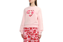 CAMO HEART CROP SWEAT SHIRT
