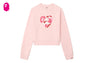CAMO HEART CROP SWEAT SHIRT