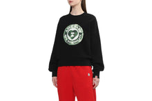 ROUND CAMO HEART PRINT SWEAT SHIRT