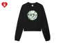 ROUND CAMO HEART PRINT SWEAT SHIRT