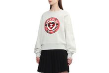 ROUND CAMO HEART PRINT SWEAT SHIRT