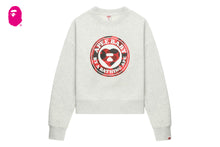 ROUND CAMO HEART PRINT SWEAT SHIRT