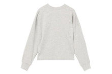 APPLIQUE PATCH AND HEART EMBROIDERY SWEAT SHIRT