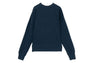 APPLIQUE PATCH AND HEART EMBROIDERY SWEAT SHIRT
