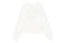 APPLIQUE PATCH AND HEART EMBROIDERY SWEAT SHIRT