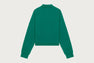 EMBROIDERY HEART BADGE  POLO SWEAT SHIRT