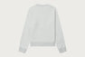 PATENT PU DEBOSS HEART BADGE SWEAT SHIRT