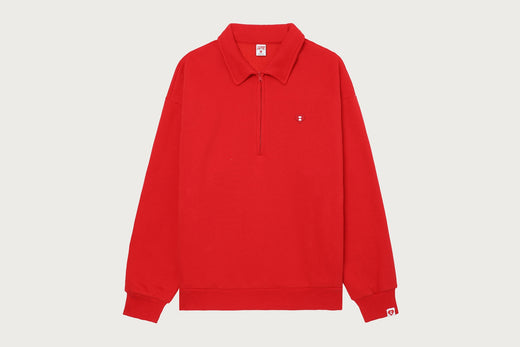 HALF ZIP POLO SWEAT SHIRT