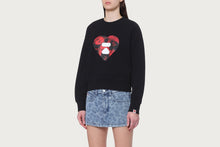 APEE CAMO HEART PRINT CREWNECK SWEATSHIRT