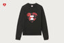 APEE CAMO HEART PRINT CREWNECK SWEATSHIRT