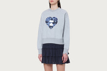 APEE CAMO HEART PRINT CREWNECK SWEATSHIRT