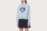APEE CAMO HEART PRINT CREWNECK SWEATSHIRT