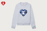 APEE CAMO HEART PRINT CREWNECK SWEATSHIRT