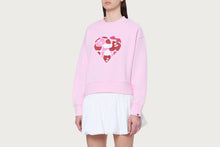 APEE CAMO HEART PRINT CREWNECK SWEATSHIRT