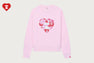 APEE CAMO HEART PRINT CREWNECK SWEATSHIRT