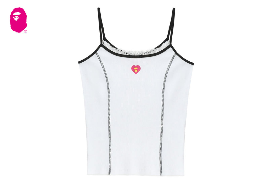 RIBBED LACE TRIMMED VEST | bape.com