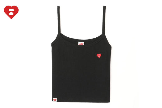 HEART BADGE POINTELLE CAMISOLE