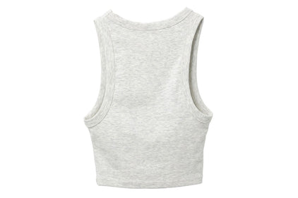 RIBBED CROP VEST