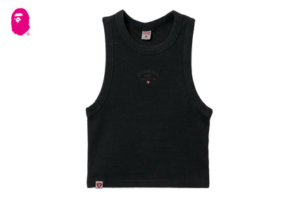 APEE BABY EMBROIDERY PIGMENT DYE CROP TANK TOP