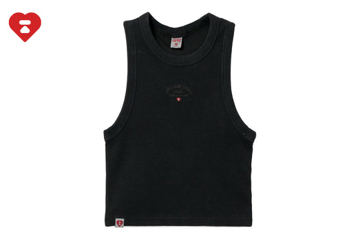 APEE BABY EMBROIDERY PIGMENT DYE CROP TANK TOP
