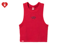 APEE BABY EMBROIDERY PIGMENT DYE CROP TANK TOP