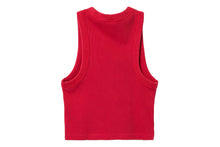 APEE BABY EMBROIDERY PIGMENT DYE CROP TANK TOP
